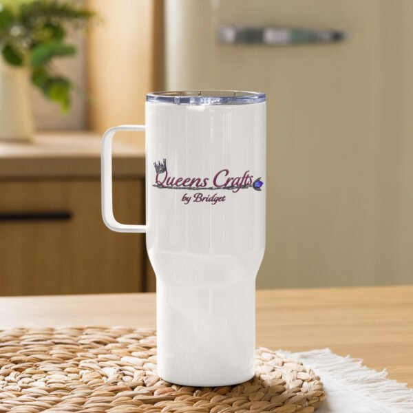 The Queen's Logo Travel mug with a handle