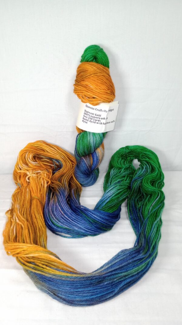 Hand Dyed Yarn- Harvest Gold