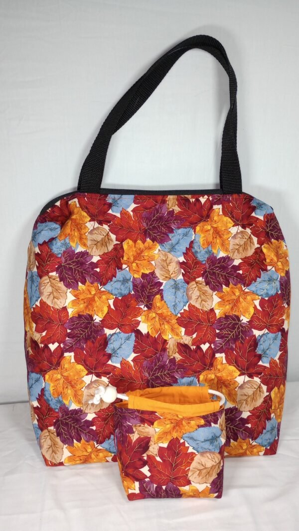 Large Zipper Bag Set - Leaves