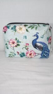 Zippered Hook and Needle Bag - Peacock