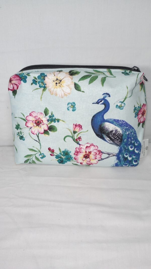 Zippered Hook and Needle Bag - Peacock