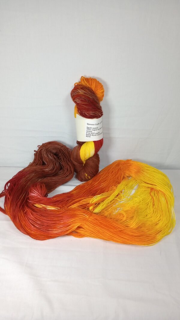 Hand Dyed Yarn- Spellcaster