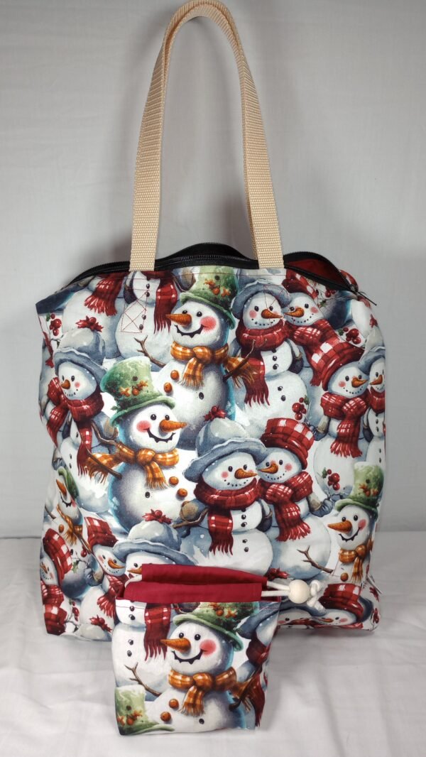 Large Tote Bag Set - Snow Couple